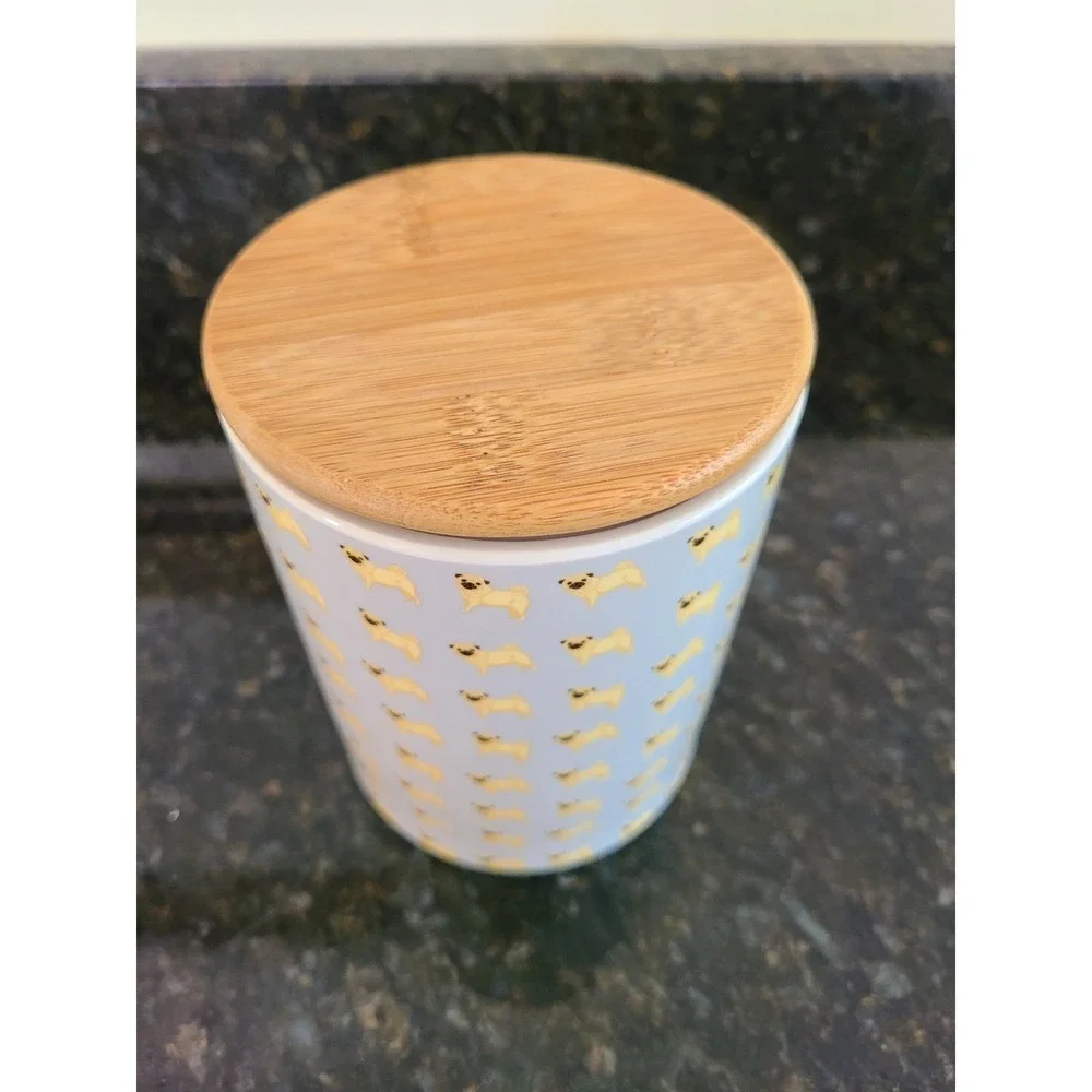 Treat/Food Jar Ceramic For Dogs Or Cats PUGS